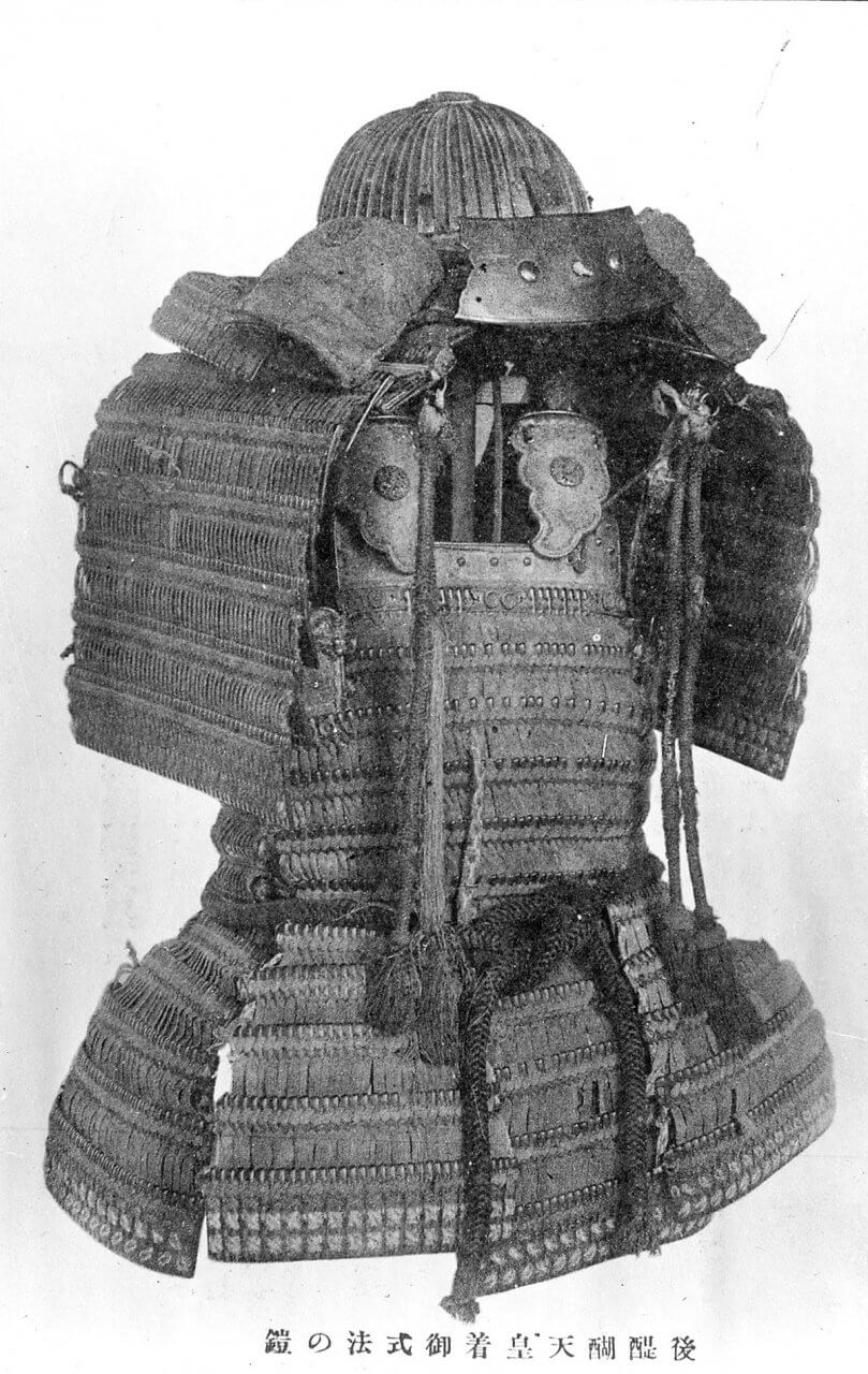 絵葉書 紺糸威銅丸鎧　