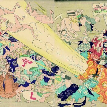 鳥羽画巻物之内屁合戦